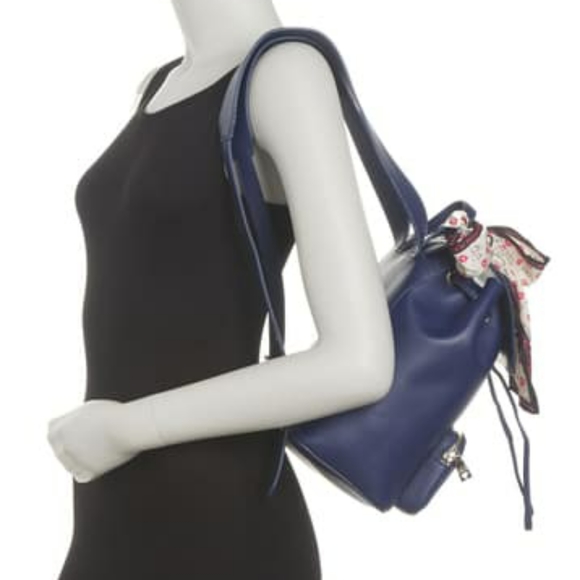 Love Moschino Blue Grain Backpack